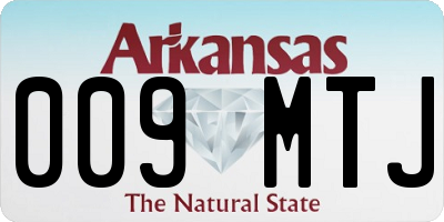 AR license plate 009MTJ