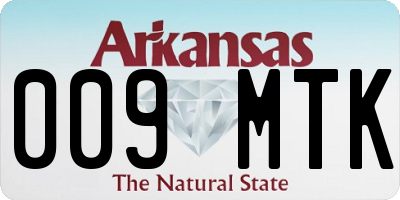 AR license plate 009MTK