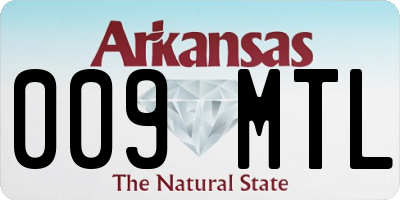 AR license plate 009MTL