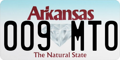 AR license plate 009MTO