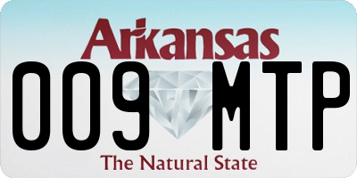 AR license plate 009MTP