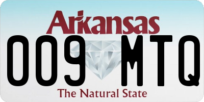 AR license plate 009MTQ