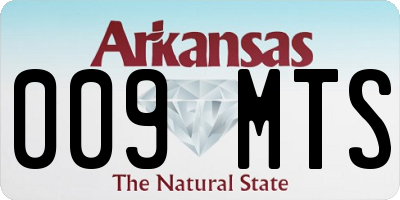 AR license plate 009MTS