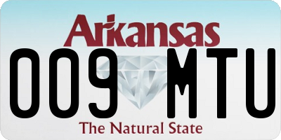 AR license plate 009MTU