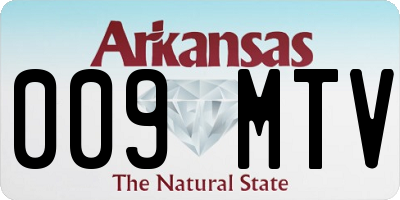 AR license plate 009MTV