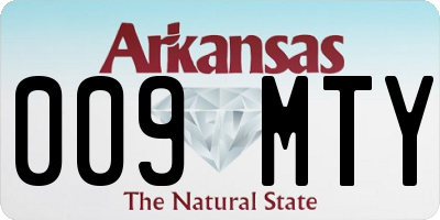 AR license plate 009MTY