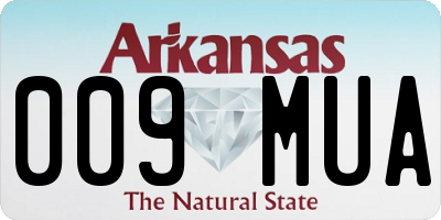 AR license plate 009MUA