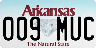 AR license plate 009MUC