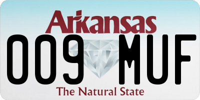 AR license plate 009MUF