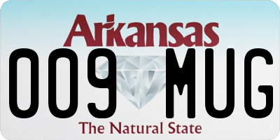 AR license plate 009MUG