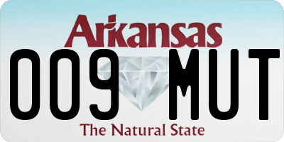 AR license plate 009MUT