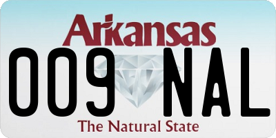 AR license plate 009NAL