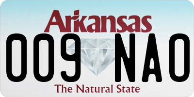 AR license plate 009NAO