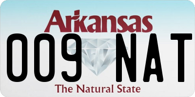 AR license plate 009NAT