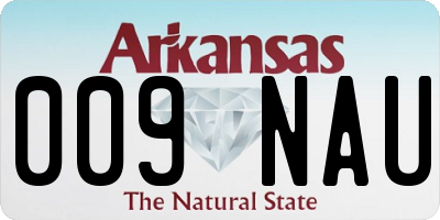 AR license plate 009NAU