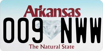 AR license plate 009NWW