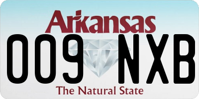 AR license plate 009NXB