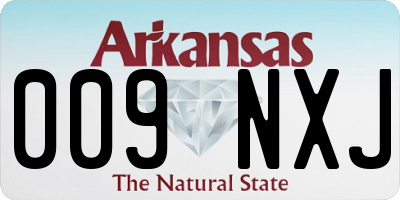 AR license plate 009NXJ