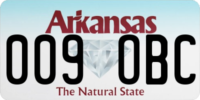 AR license plate 009OBC