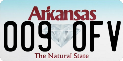 AR license plate 009OFV