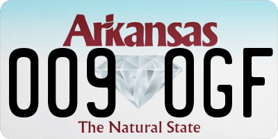 AR license plate 009OGF