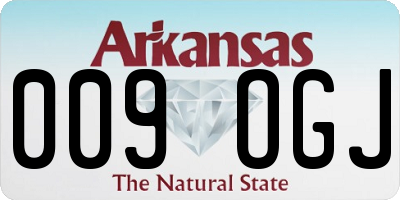 AR license plate 009OGJ