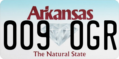 AR license plate 009OGR