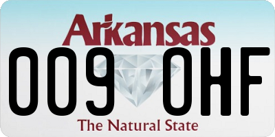AR license plate 009OHF