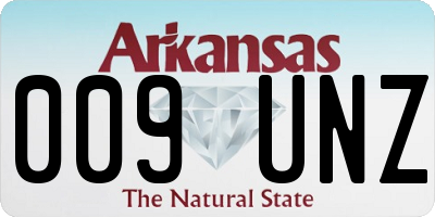 AR license plate 009UNZ