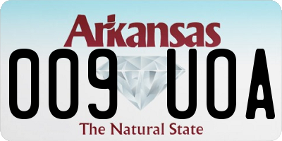 AR license plate 009UOA