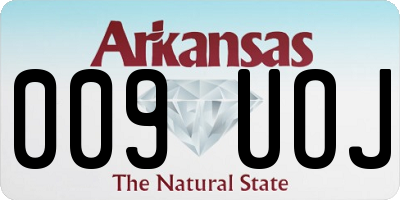 AR license plate 009UOJ