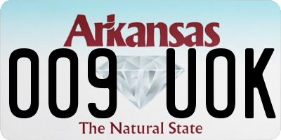 AR license plate 009UOK