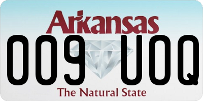 AR license plate 009UOQ