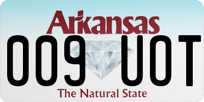AR license plate 009UOT