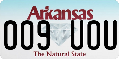 AR license plate 009UOU