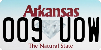 AR license plate 009UOW