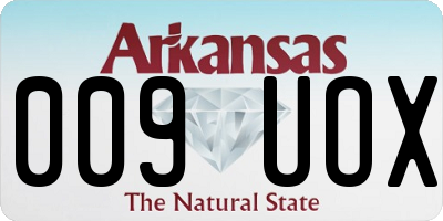 AR license plate 009UOX