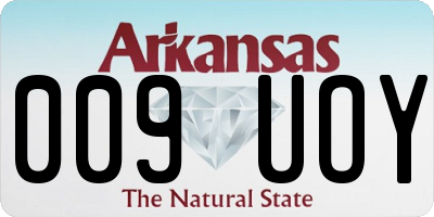 AR license plate 009UOY