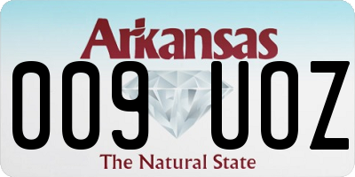 AR license plate 009UOZ