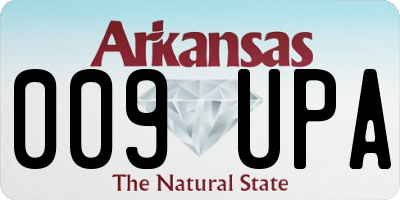 AR license plate 009UPA