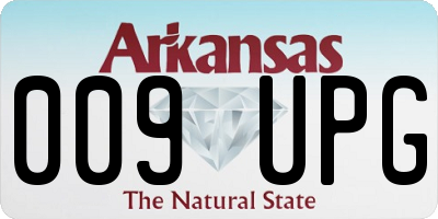 AR license plate 009UPG