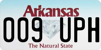 AR license plate 009UPH