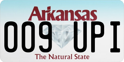 AR license plate 009UPI