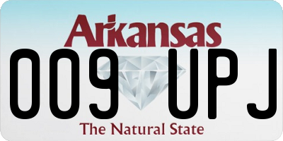 AR license plate 009UPJ