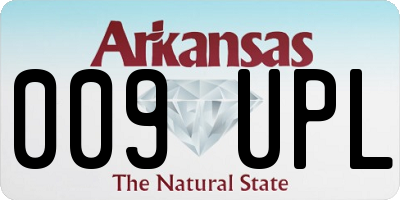 AR license plate 009UPL