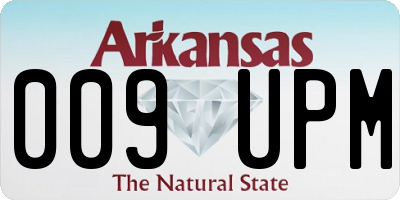 AR license plate 009UPM