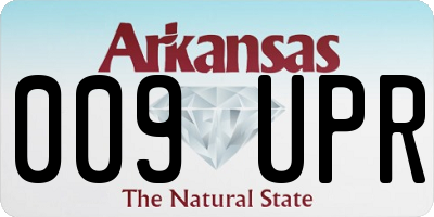 AR license plate 009UPR