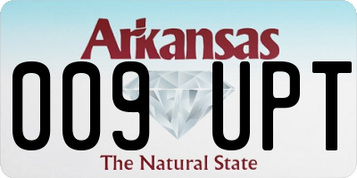 AR license plate 009UPT