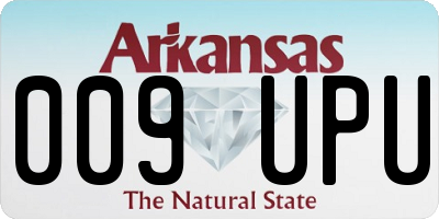 AR license plate 009UPU