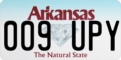 AR license plate 009UPY